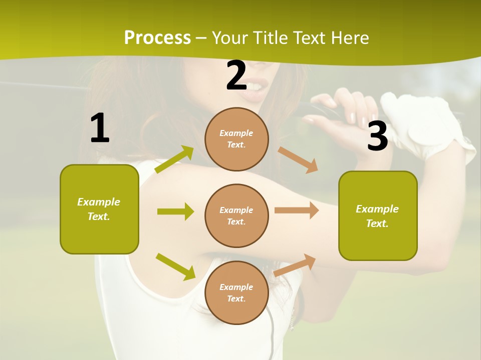 Woman Nature Grass PowerPoint Template