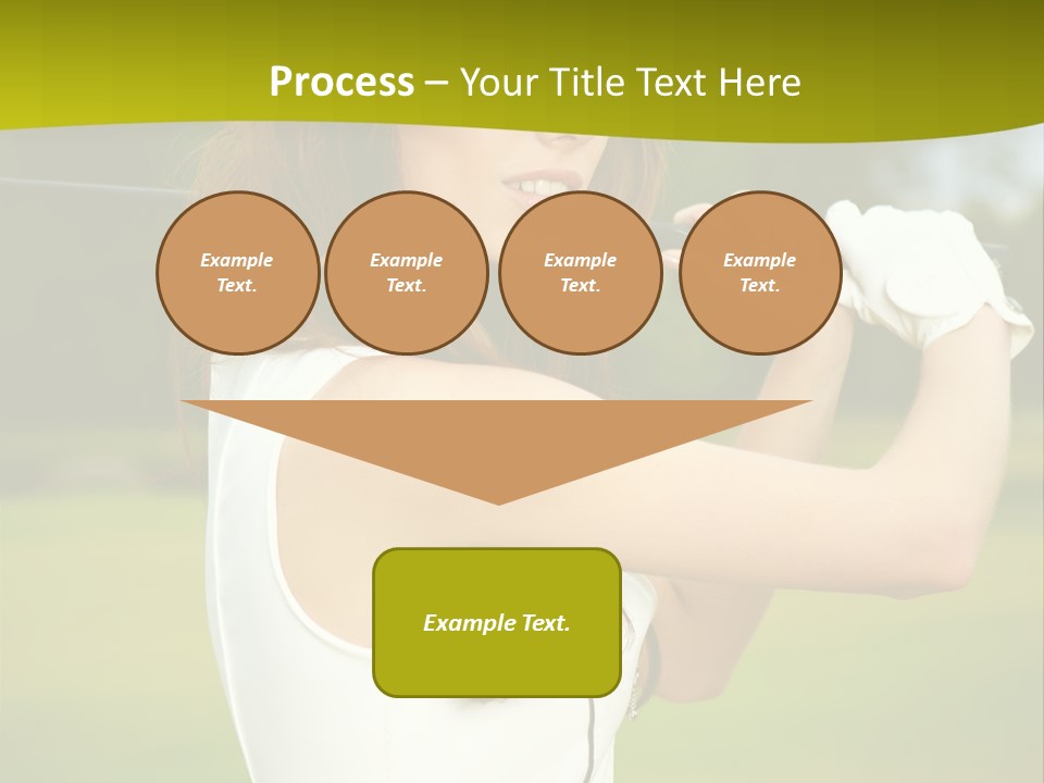 Woman Nature Grass PowerPoint Template