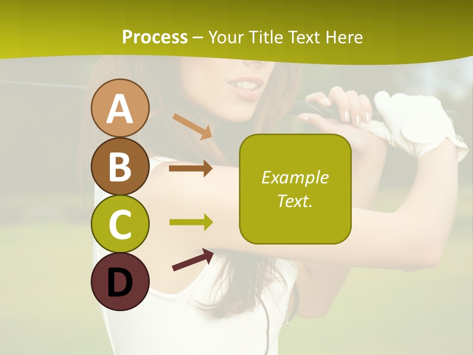 Woman Nature Grass PowerPoint Template