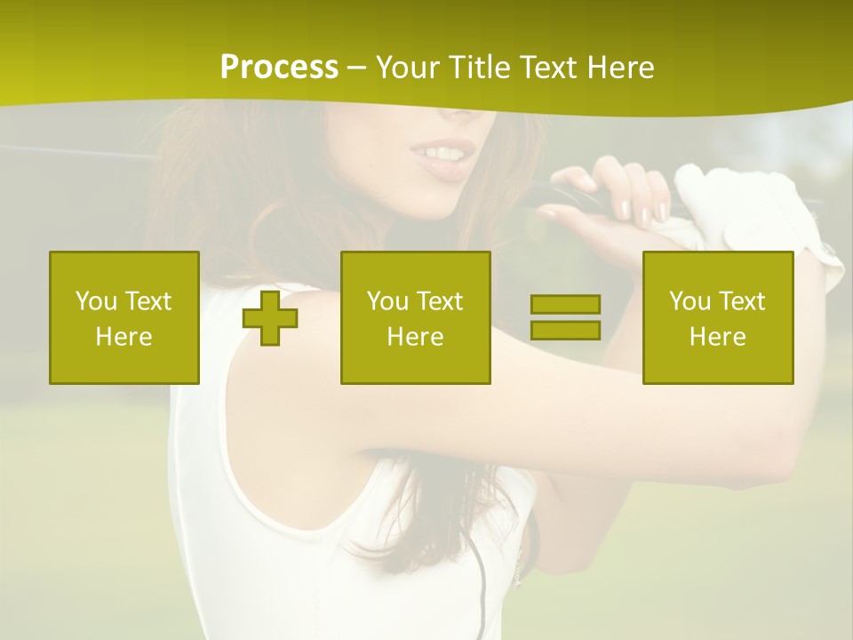 Woman Nature Grass PowerPoint Template