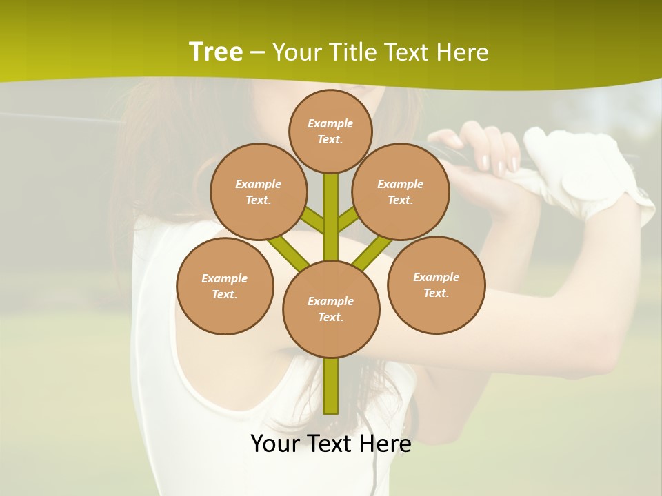 Woman Nature Grass PowerPoint Template