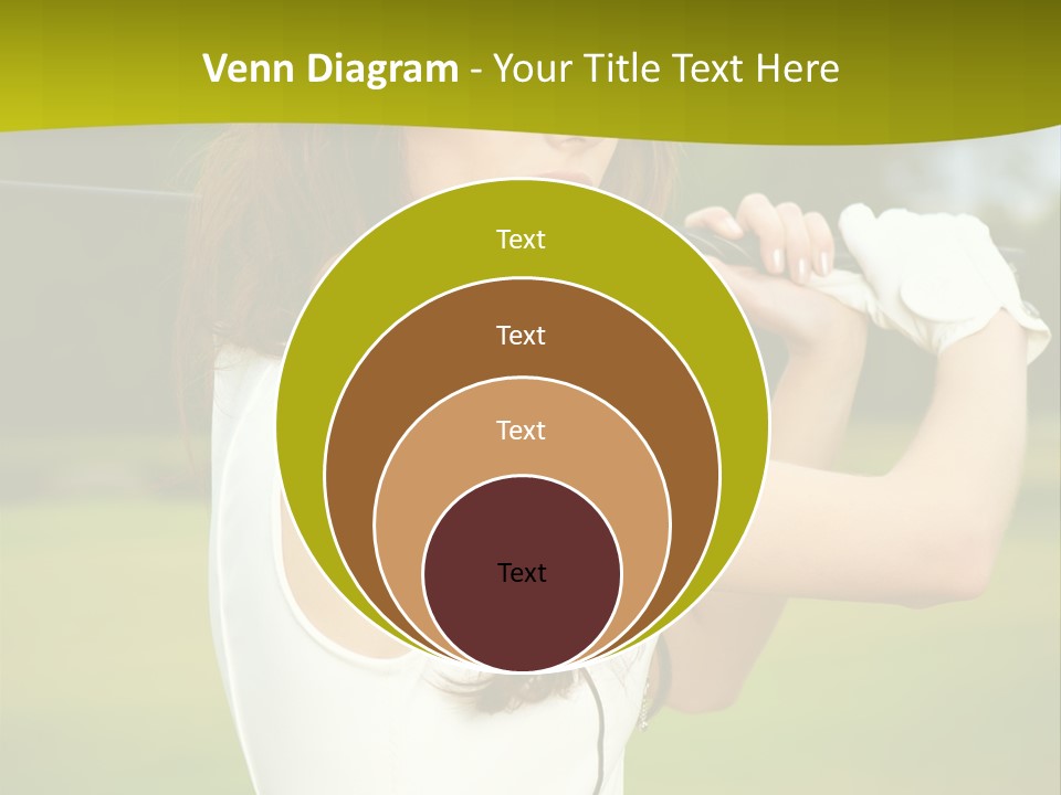 Woman Nature Grass PowerPoint Template