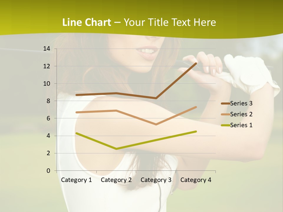 Woman Nature Grass PowerPoint Template