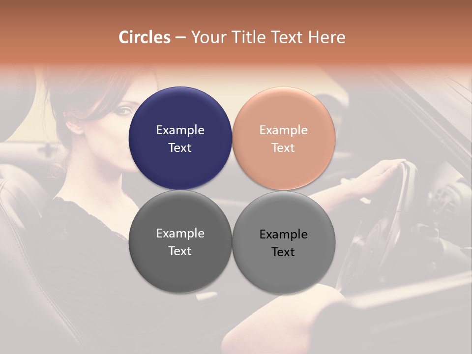 Brunette Automobile Fashion PowerPoint Template