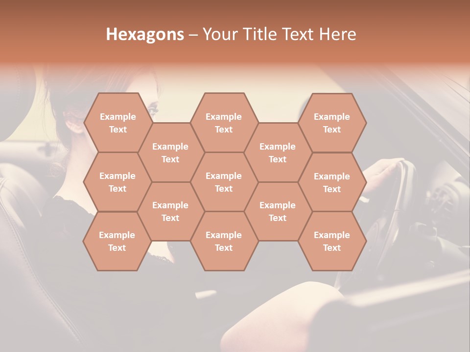 Brunette Automobile Fashion PowerPoint Template