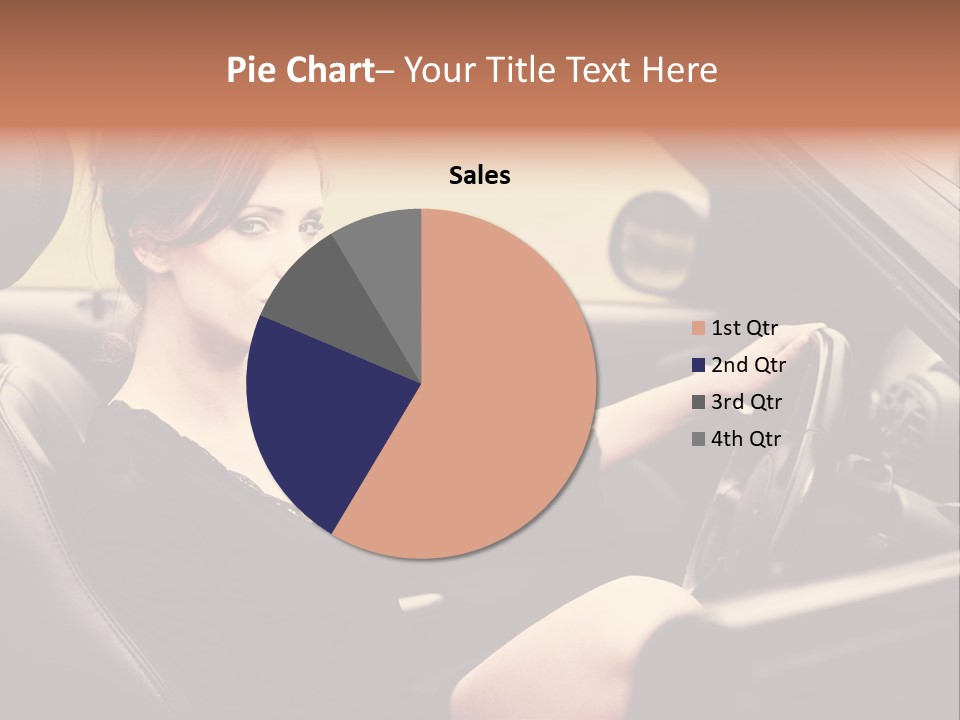 Brunette Automobile Fashion PowerPoint Template