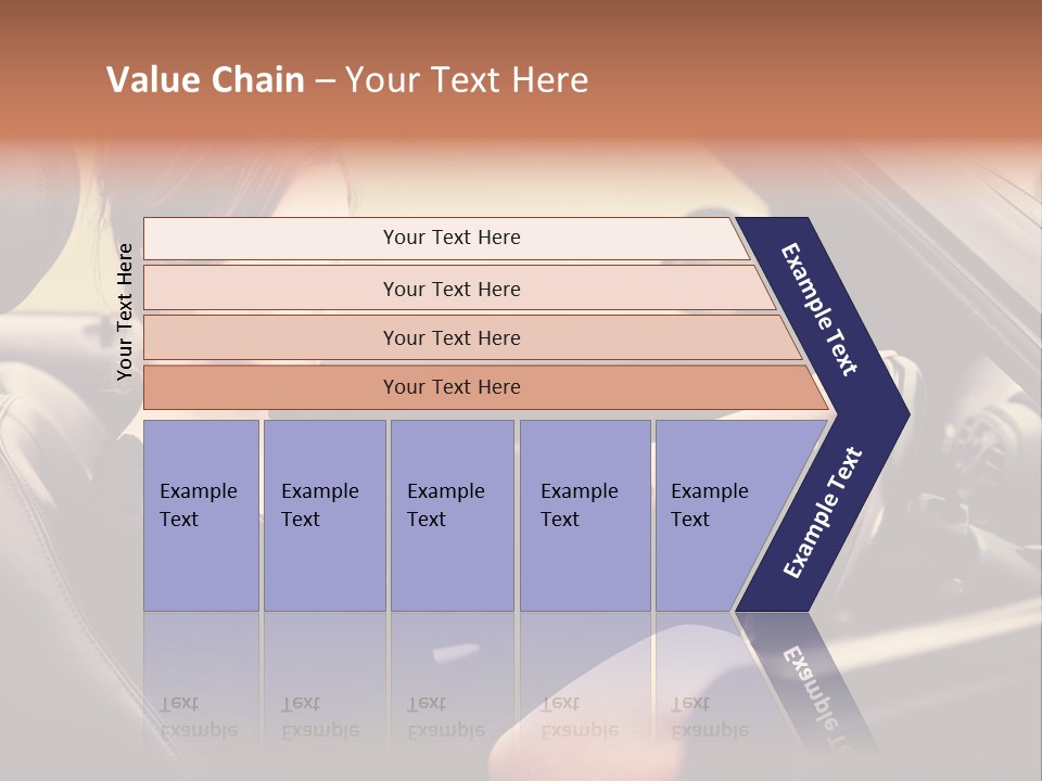 Brunette Automobile Fashion PowerPoint Template