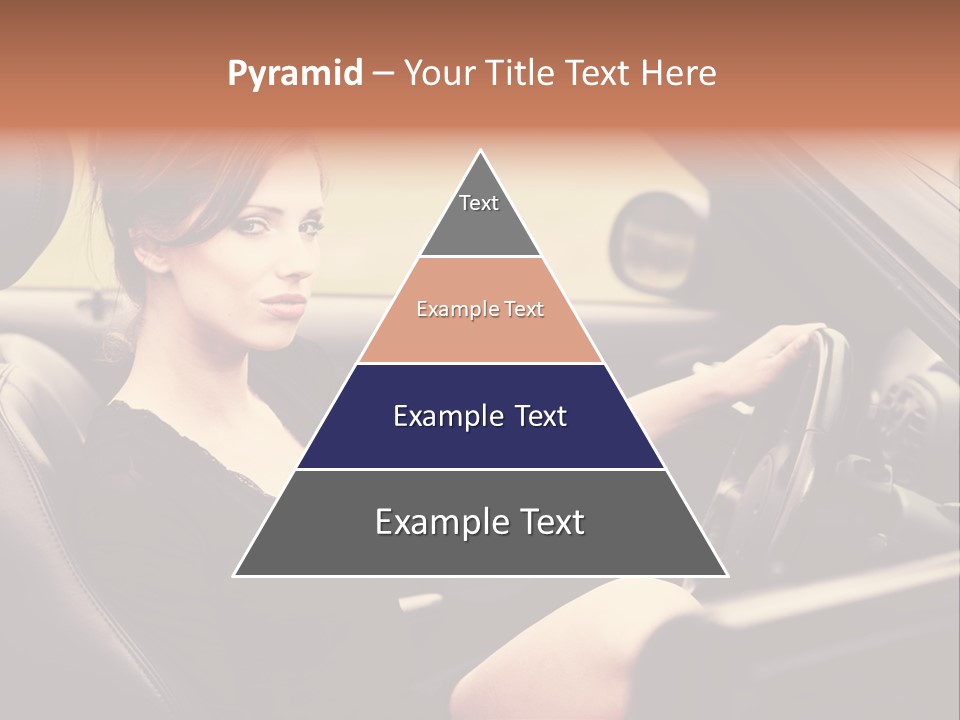 Brunette Automobile Fashion PowerPoint Template