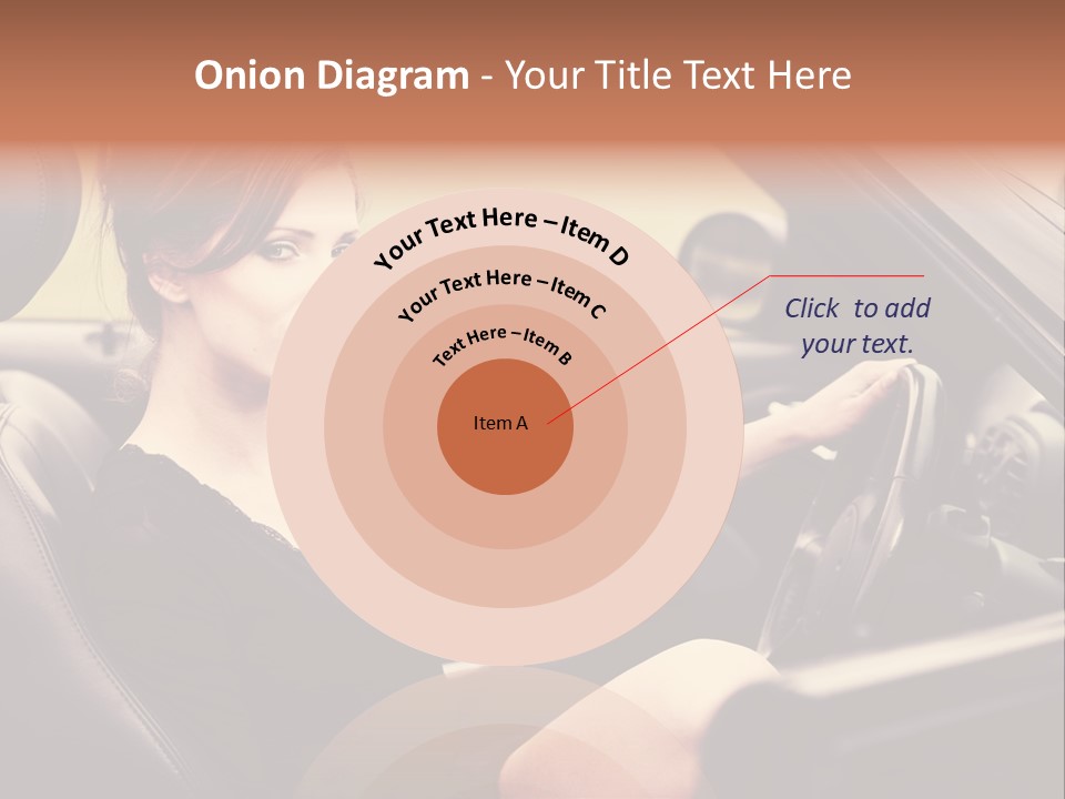 Brunette Automobile Fashion PowerPoint Template