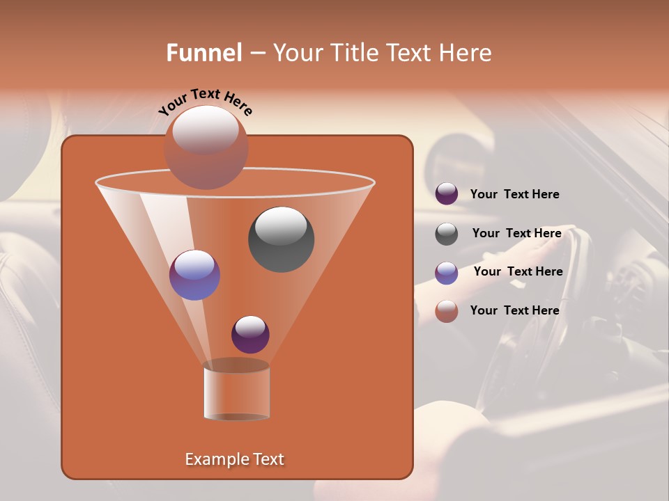 Brunette Automobile Fashion PowerPoint Template