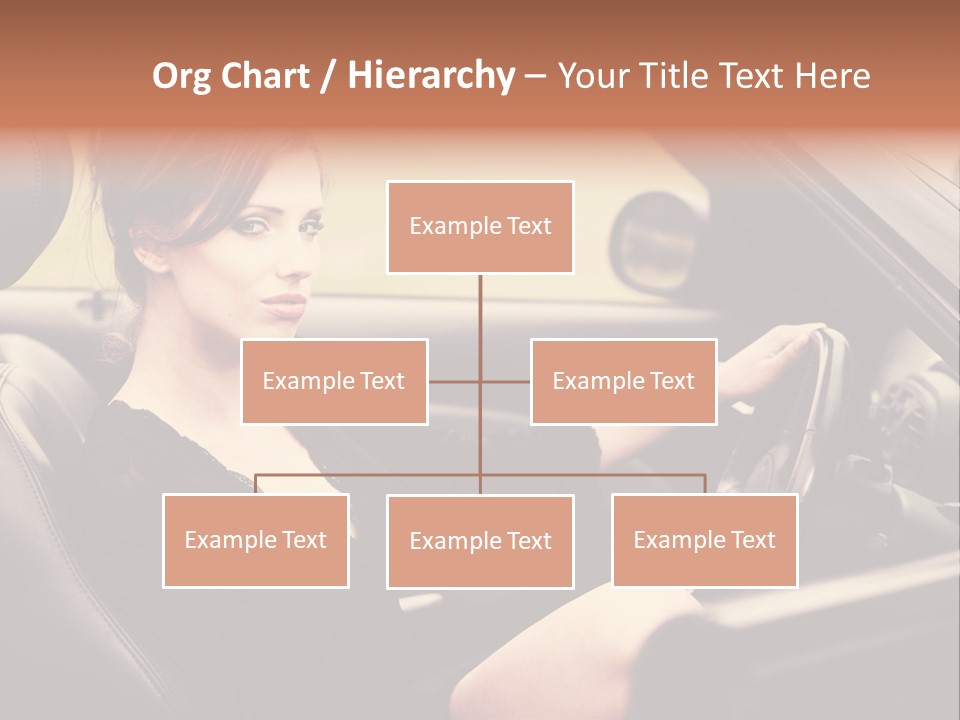 Brunette Automobile Fashion PowerPoint Template