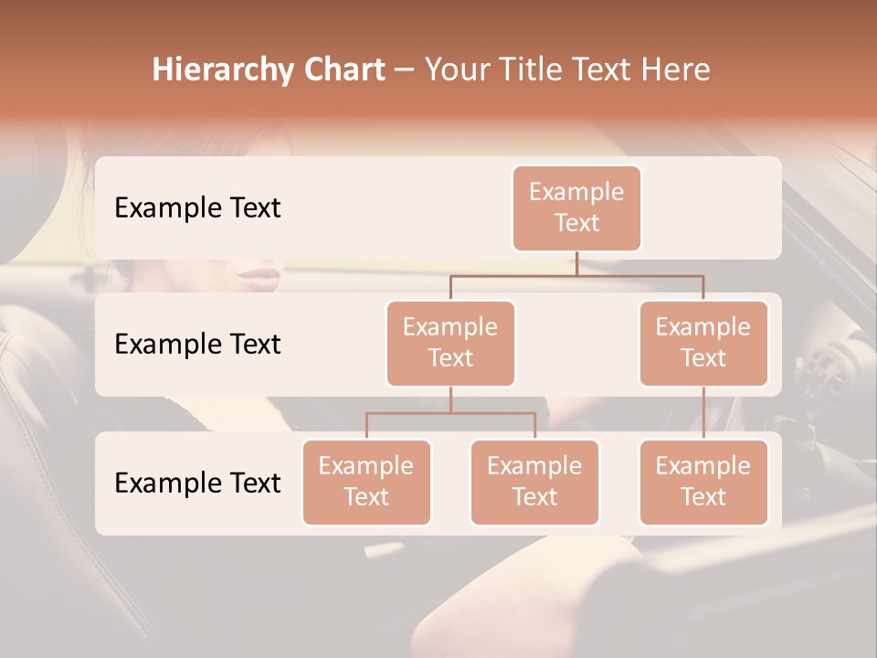 Brunette Automobile Fashion PowerPoint Template