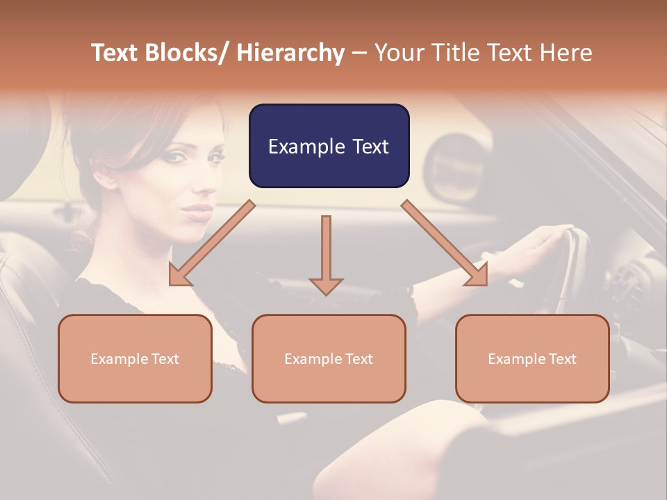 Brunette Automobile Fashion PowerPoint Template