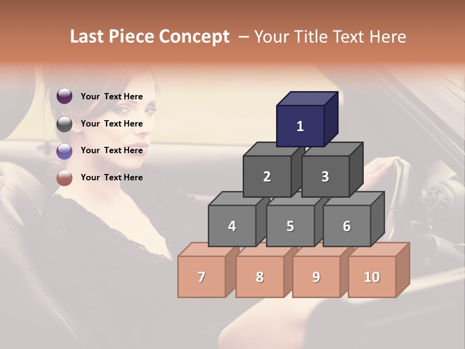 Brunette Automobile Fashion PowerPoint Template