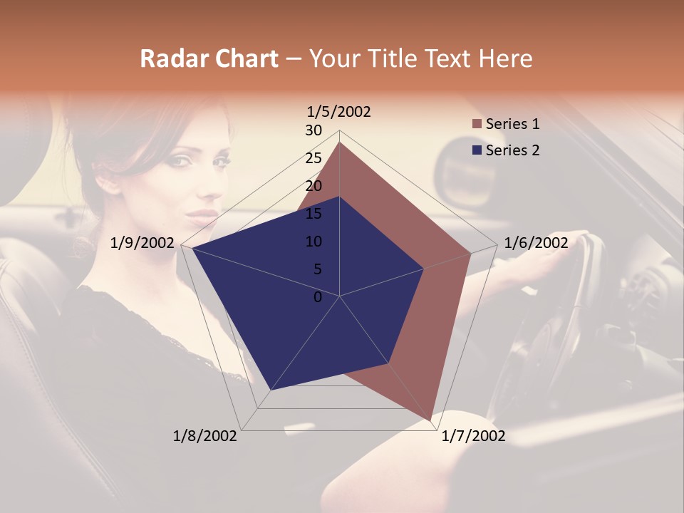 Brunette Automobile Fashion PowerPoint Template