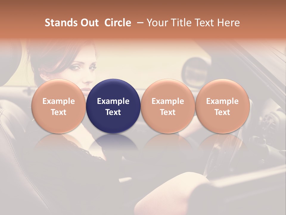 Brunette Automobile Fashion PowerPoint Template