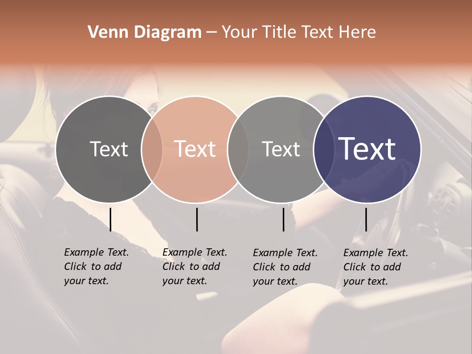 Brunette Automobile Fashion PowerPoint Template