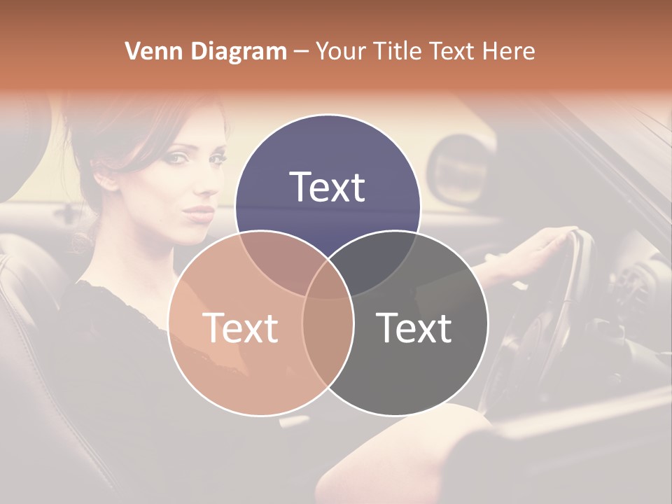 Brunette Automobile Fashion PowerPoint Template