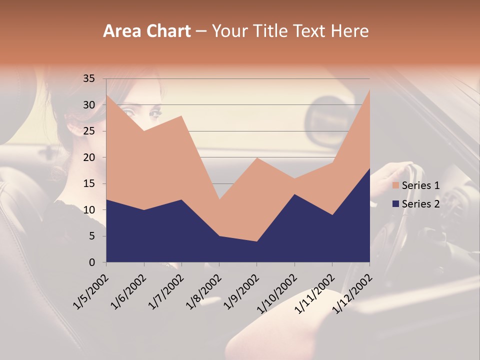 Brunette Automobile Fashion PowerPoint Template