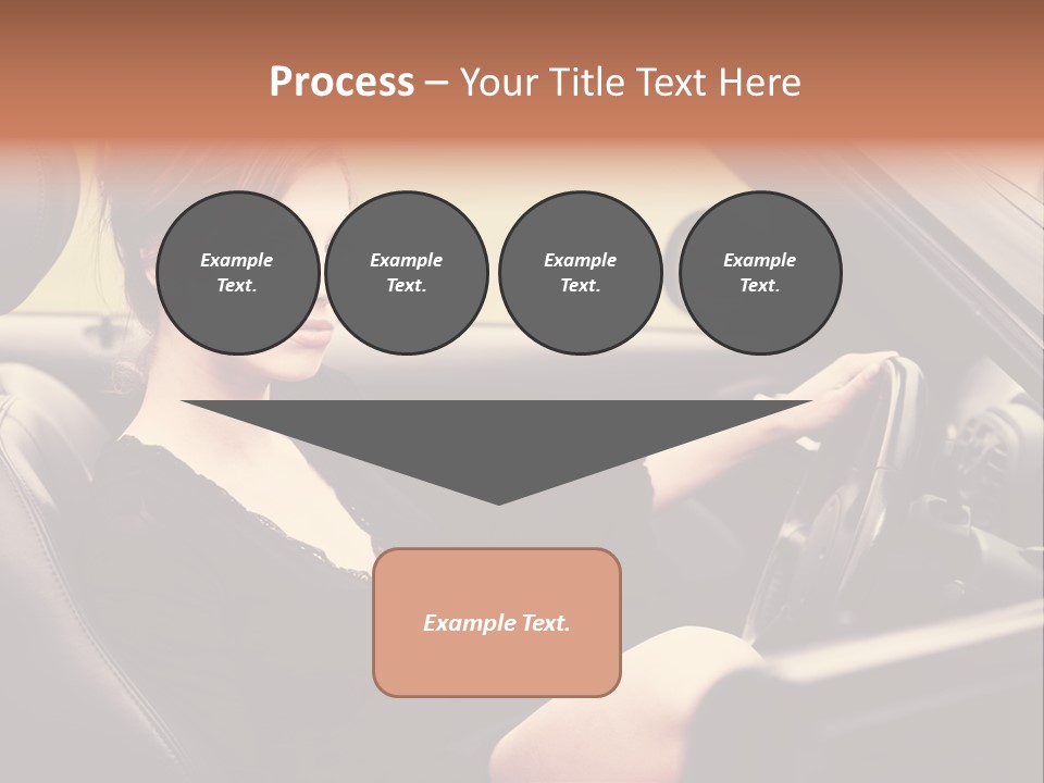 Brunette Automobile Fashion PowerPoint Template