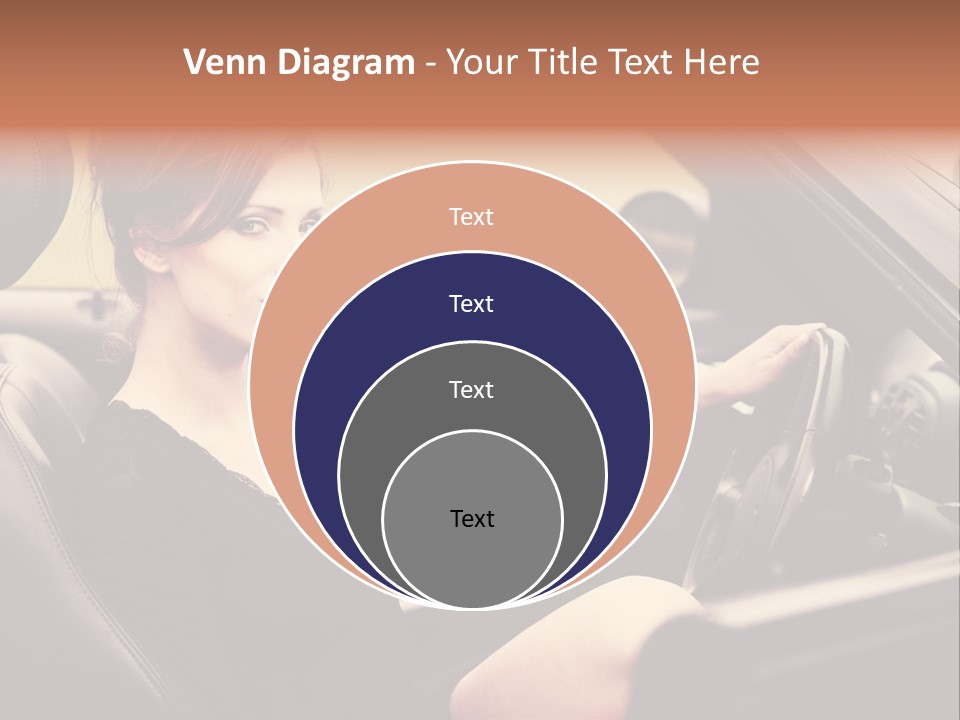 Brunette Automobile Fashion PowerPoint Template