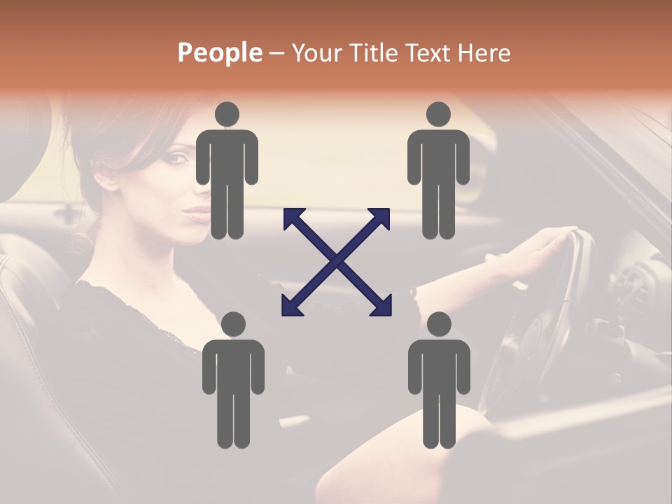 Brunette Automobile Fashion PowerPoint Template