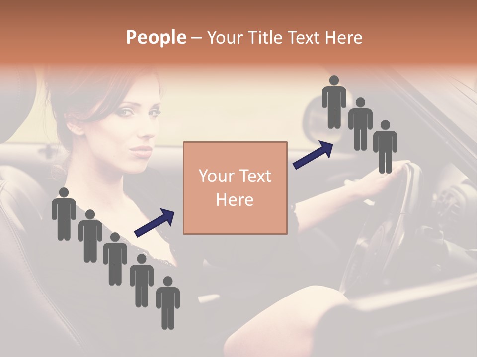 Brunette Automobile Fashion PowerPoint Template