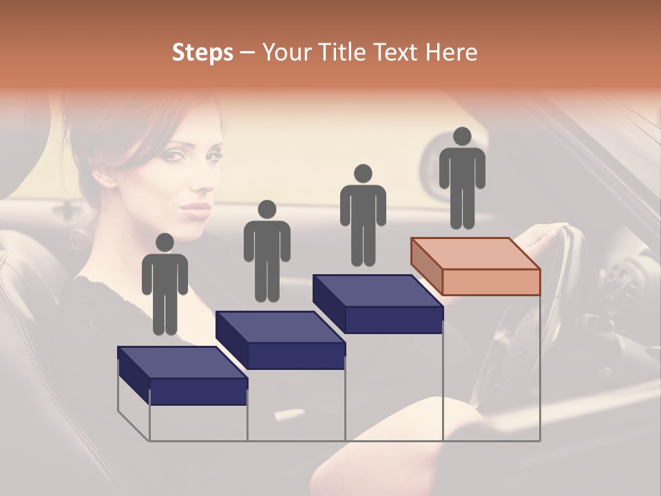 Brunette Automobile Fashion PowerPoint Template