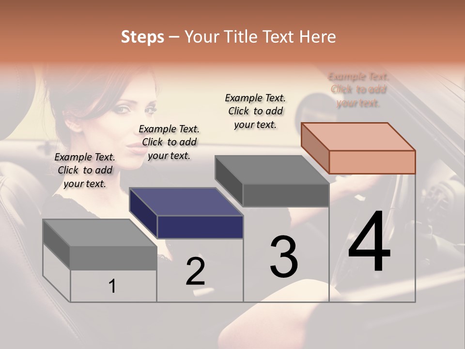 Brunette Automobile Fashion PowerPoint Template