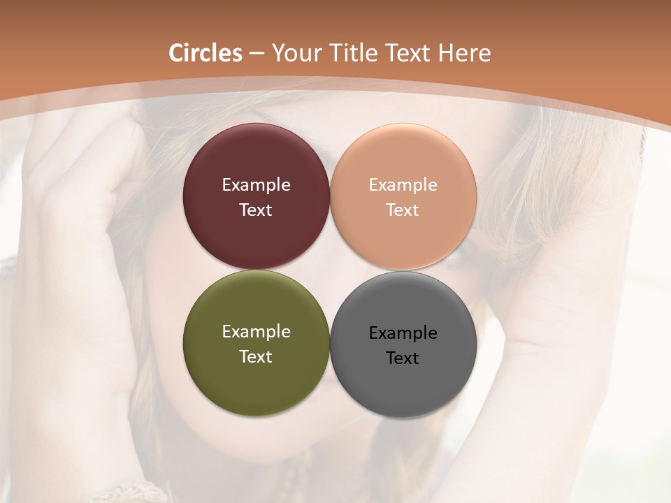 Portrait Healthy Girl PowerPoint Template