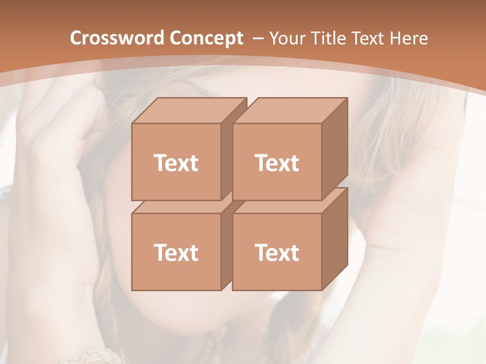 Portrait Healthy Girl PowerPoint Template