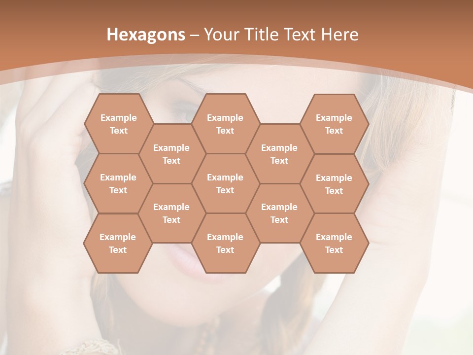 Portrait Healthy Girl PowerPoint Template