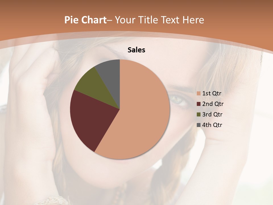 Portrait Healthy Girl PowerPoint Template