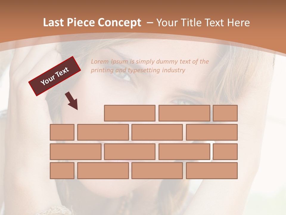 Portrait Healthy Girl PowerPoint Template