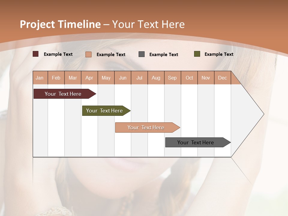 Portrait Healthy Girl PowerPoint Template