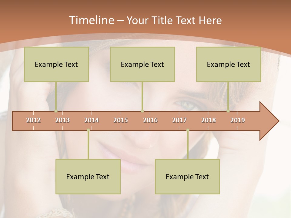 Portrait Healthy Girl PowerPoint Template