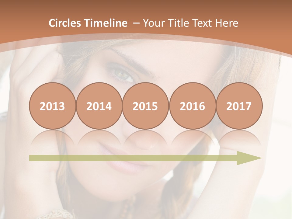 Portrait Healthy Girl PowerPoint Template