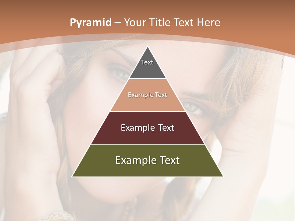 Portrait Healthy Girl PowerPoint Template