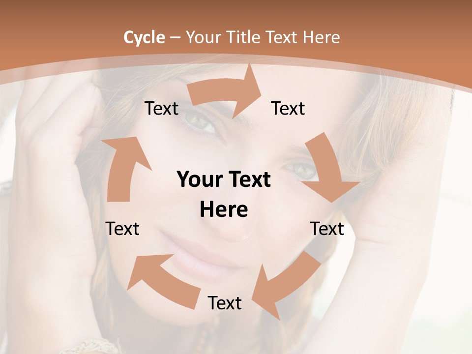 Portrait Healthy Girl PowerPoint Template