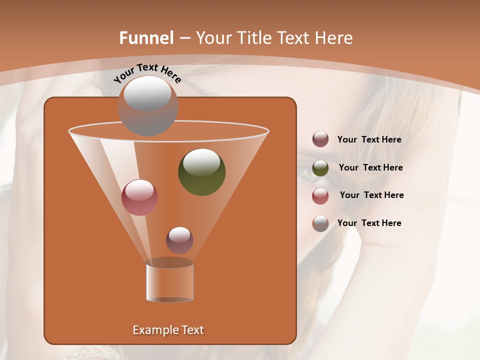 Portrait Healthy Girl PowerPoint Template