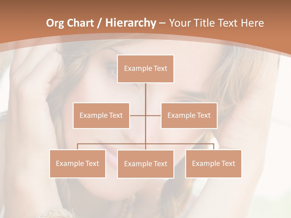 Portrait Healthy Girl PowerPoint Template