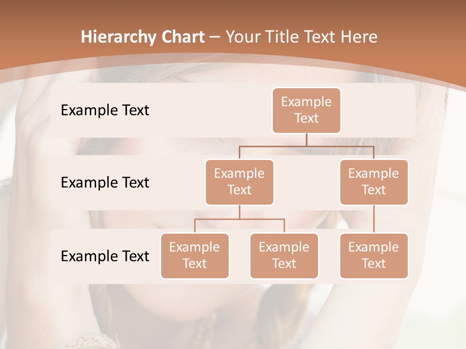 Portrait Healthy Girl PowerPoint Template