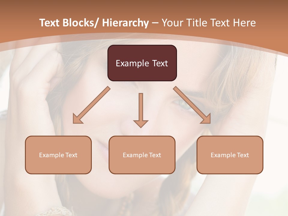 Portrait Healthy Girl PowerPoint Template