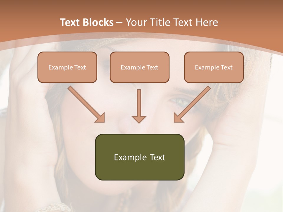 Portrait Healthy Girl PowerPoint Template