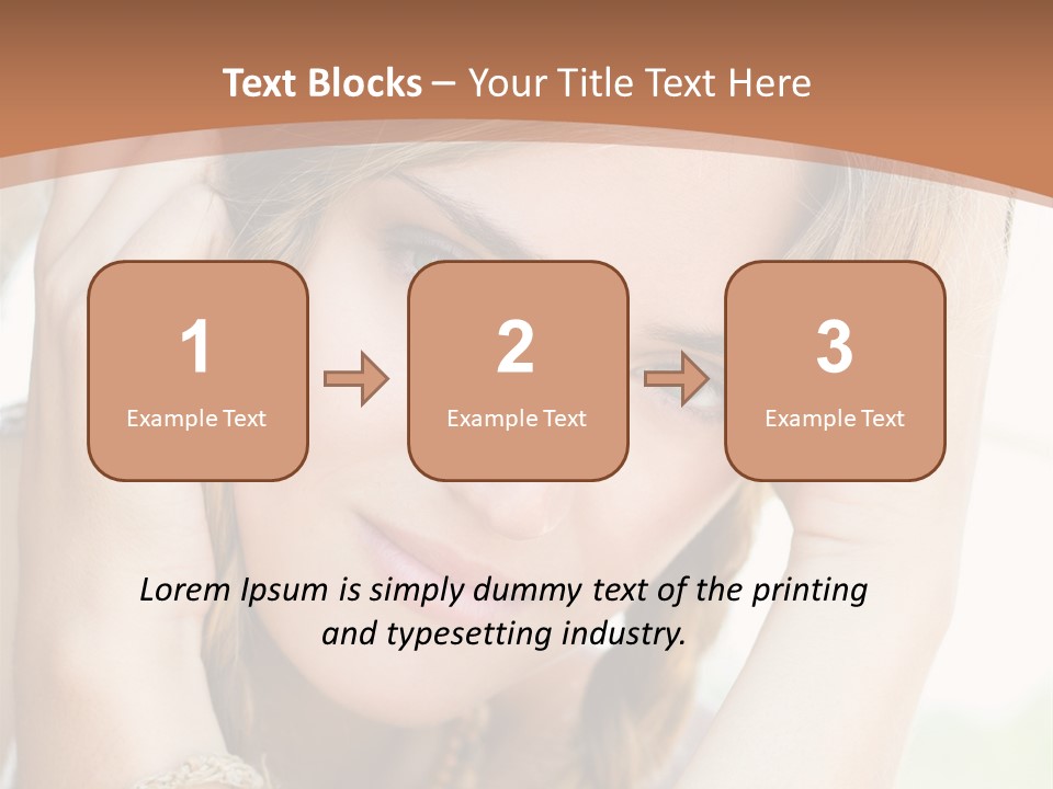 Portrait Healthy Girl PowerPoint Template