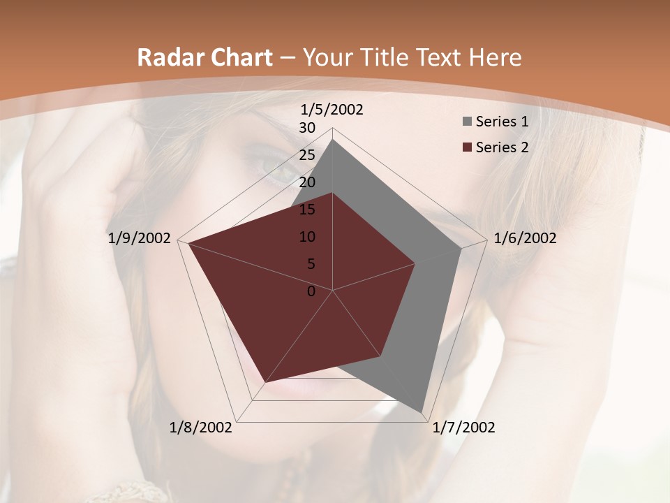 Portrait Healthy Girl PowerPoint Template