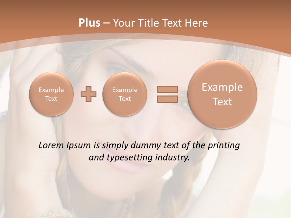 Portrait Healthy Girl PowerPoint Template