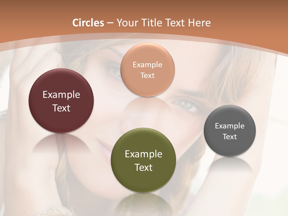 Portrait Healthy Girl PowerPoint Template