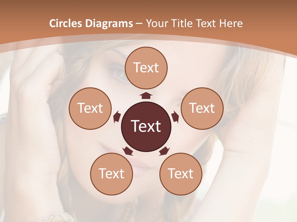 Portrait Healthy Girl PowerPoint Template