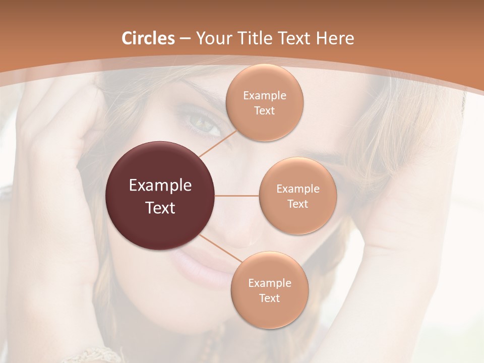 Portrait Healthy Girl PowerPoint Template